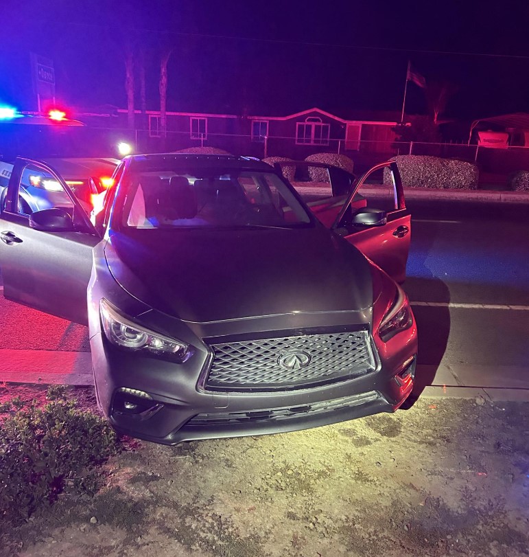 Suspect's car