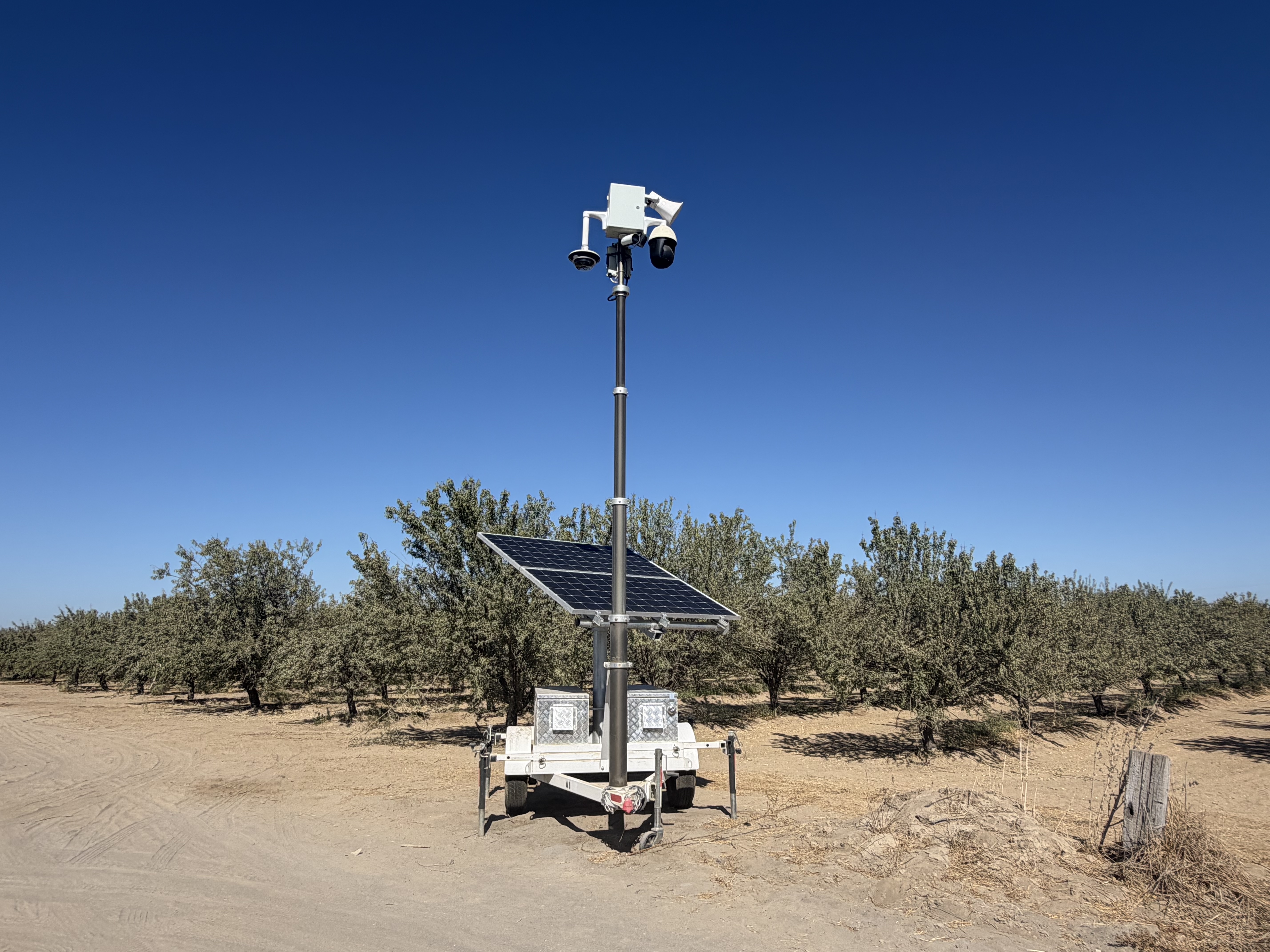 Mobile solar surveillance trailer